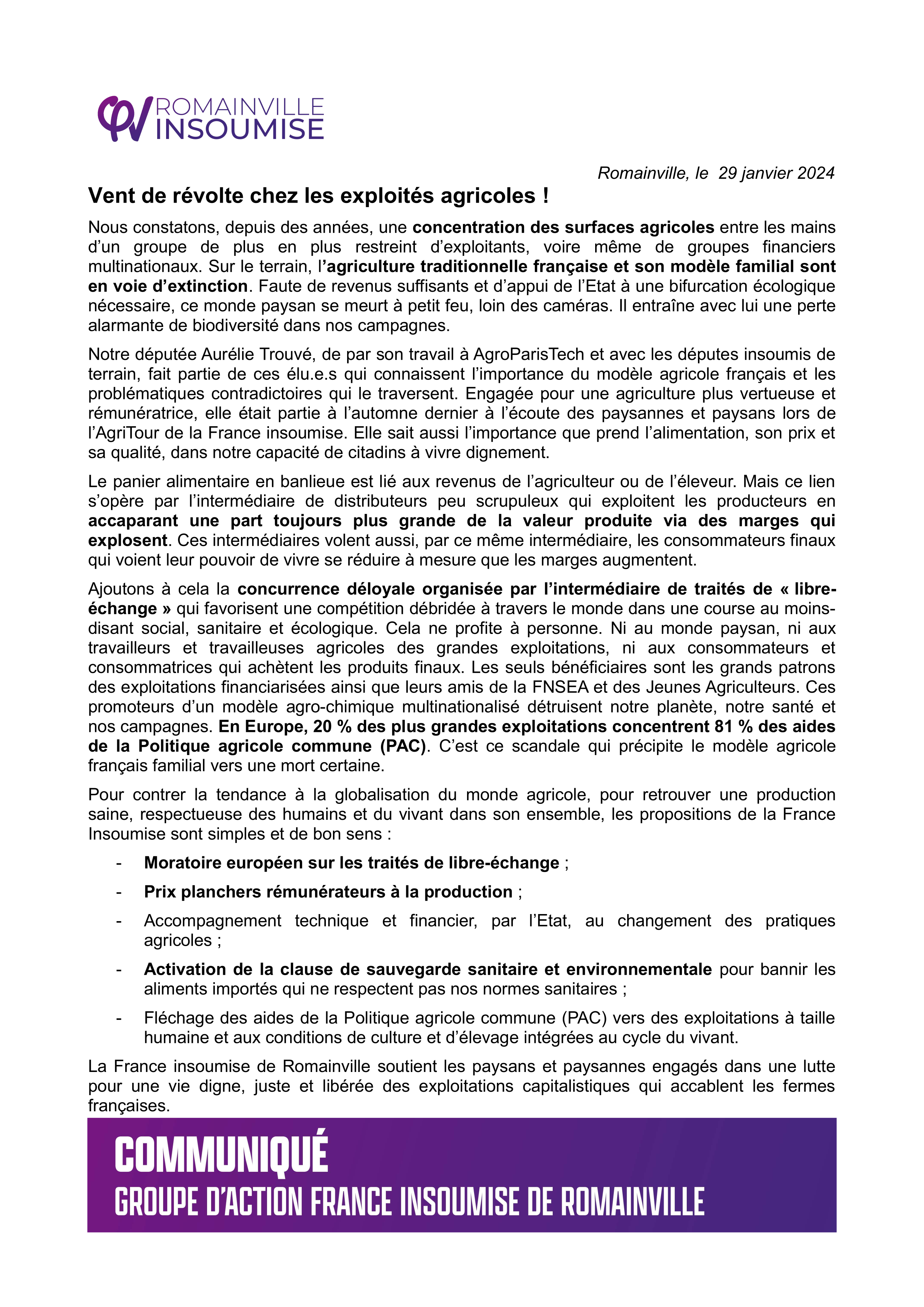 Exploités agricoles