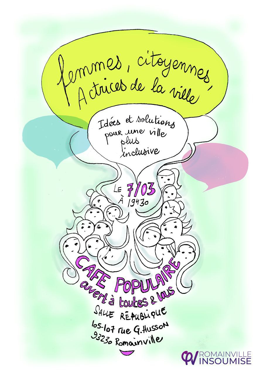 Café Populaire Femmes Actrices De La Ville